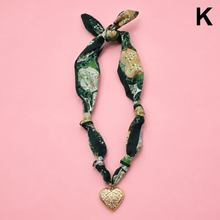 Printed Scarf Necklace