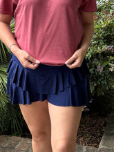 Playful Ruffle Skort | Navy