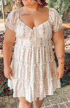 Floral Tiered Mini Dress | Small-Curvy