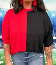 Gameday Colorblock Top | Red/Black