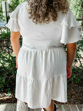 Light Up Tiered Dress | White