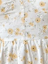 Fields Eyelet Midi Dress | Yellow