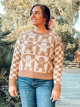 Checkered Gingerbread Sweater | Khaki