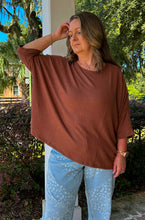 Classic Oversize Dolman Top | Chestnut