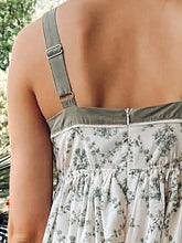 Toile Print Maxi Dress | Green Palm