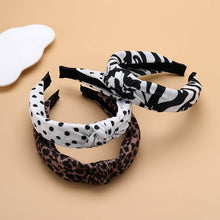 Polka Dot Zebra Knotted Headband