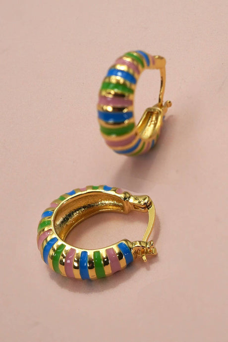 Colorful Huggie Earring