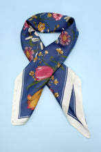 Large Floral Print Bandana | Navy