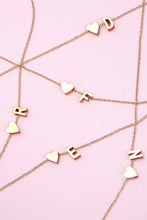 Heart Love Initial Necklace