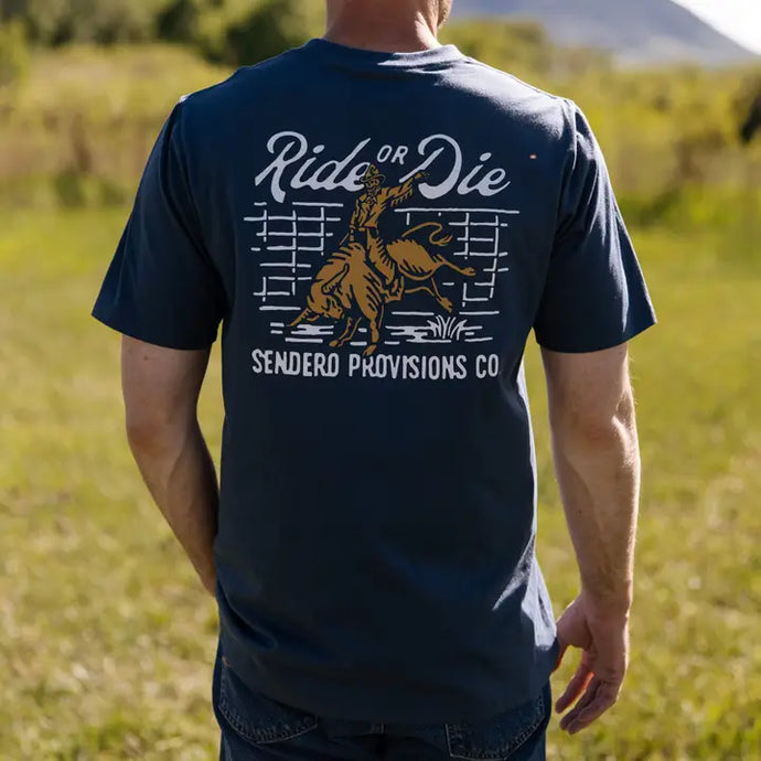 Ride or Die Tee Navy | Senedro Co.