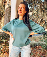 Scuba Boxy Top | Teal