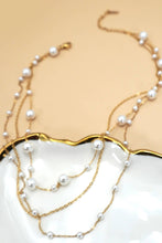 Layered Pearl Necklace | Gold