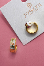 Vintage Floral Huggie Earring