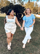 Sweet Embroidered Tank + Shorts Set | Buttercream