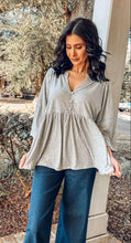 Far Away Oversize Babydoll Top | Grey