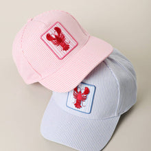 Lobster Embroidered Seersucker Hat | Blu