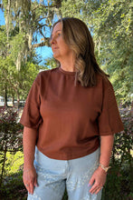 Scuba Drop Shoulder Tee | Chestnut