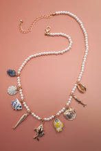 Natural Stone Shell Necklace | Gold