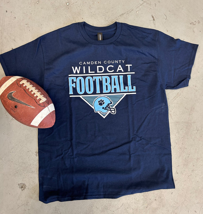 Retro Camden Wildcats Unisex Tee | Navy