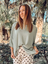 Batwing Oversized Top | Sage