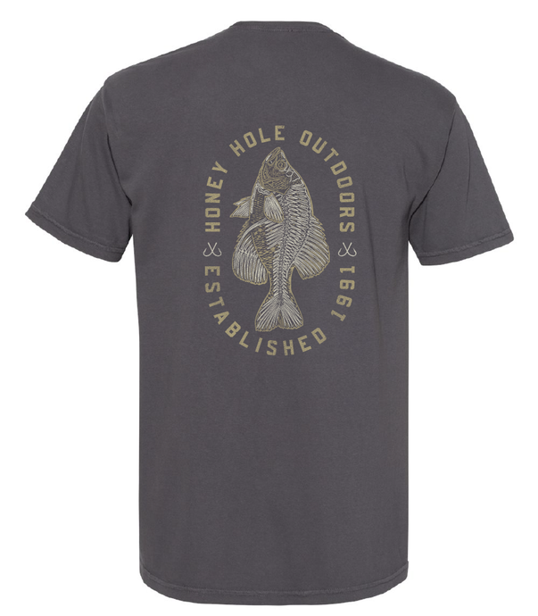 Skelly Fish Graphite Tee | Honey Hole