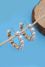 Pearl Hoop Earring | Gold