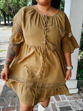 Vintage Lace Detailed Dress | Moss