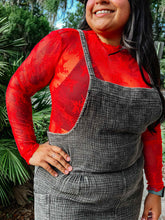 Layer Laced Mesh Top | Red