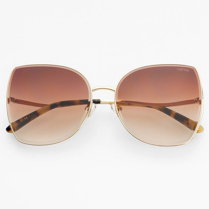 Margot Oversized  Sunglasses | Gold / Brown