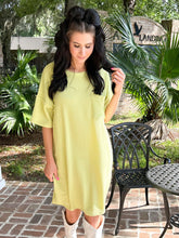 Urban Ribbed Mini Dress | Lime