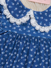 Lace Bloom Floral Collar Dress
