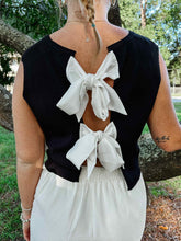 Tied Game Knit Top | Black