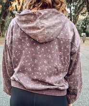 Floral Relaxed Hoodie | Plum