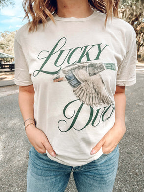 Lucky Duck Tee | Vintage White