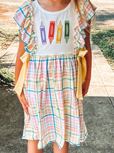 Colorful Crayon Plaid Dress