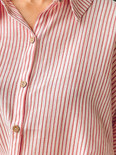 Boardwalk Button Top | Red/White
