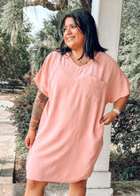 Airflow VNeck Tee Dress | Rose