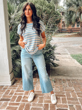 Textured Dolman Knit Top | Blue