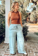 Go With It Tiered Pant | Blue