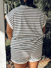 Team Player Striped Set | Black/White