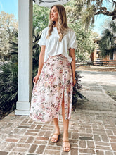 Awaken Floral Midi Skirt | Pink