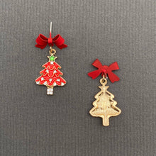 Rhinestone Bow Tree Earring