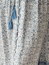 Boho Floral Maxi Skirt | Blue