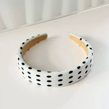 Polka Dot Padded Headband | Red