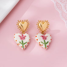Cherry Heart Drop Earrings | Cherry