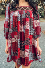 Patsy Patched MIni Dress | Plum