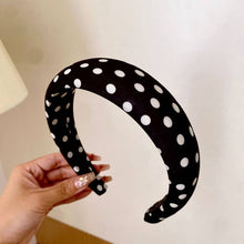 Polka Dot Padded Headband | Ivory