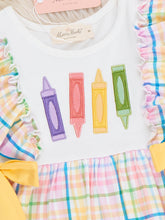Colorful Crayon Plaid Dress