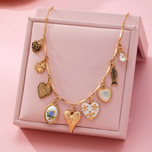 Charm Flover Heart Necklace