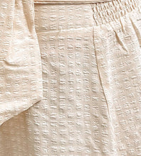 Textured Mini Skirt | Cream